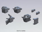 Bandai Hobby HD 1/144 MS Hand 01 EFSF Builders Parts, Dark Gray