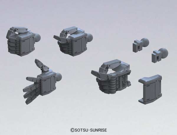 Bandai Hobby HD 1/144 MS Hand 01 EFSF Builders Parts, Dark Gray