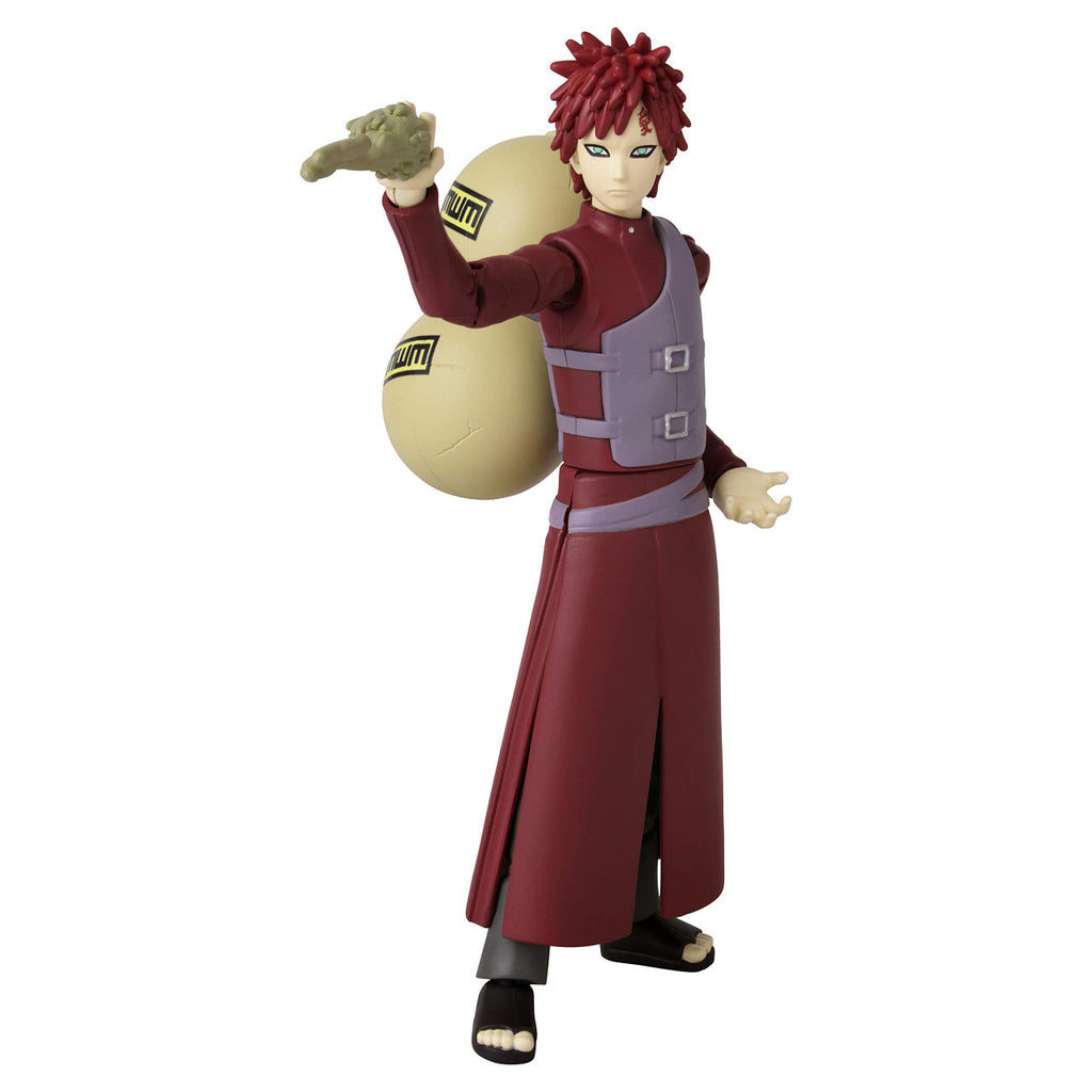 Anime Heroes Naruto Shippuden Gaara Collectible Action Figure 6.5 Inch Fully Articulated Anime Toy Official Licensed Merchandise BA36906
