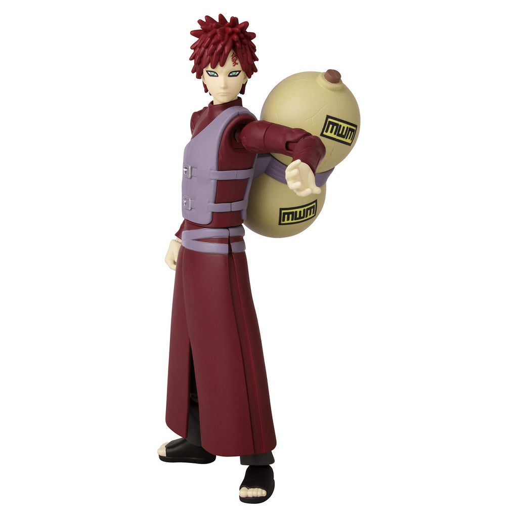 Anime Heroes Naruto Shippuden Gaara Collectible Action Figure 6.5 Inch Fully Articulated Anime Toy Official Licensed Merchandise BA36906