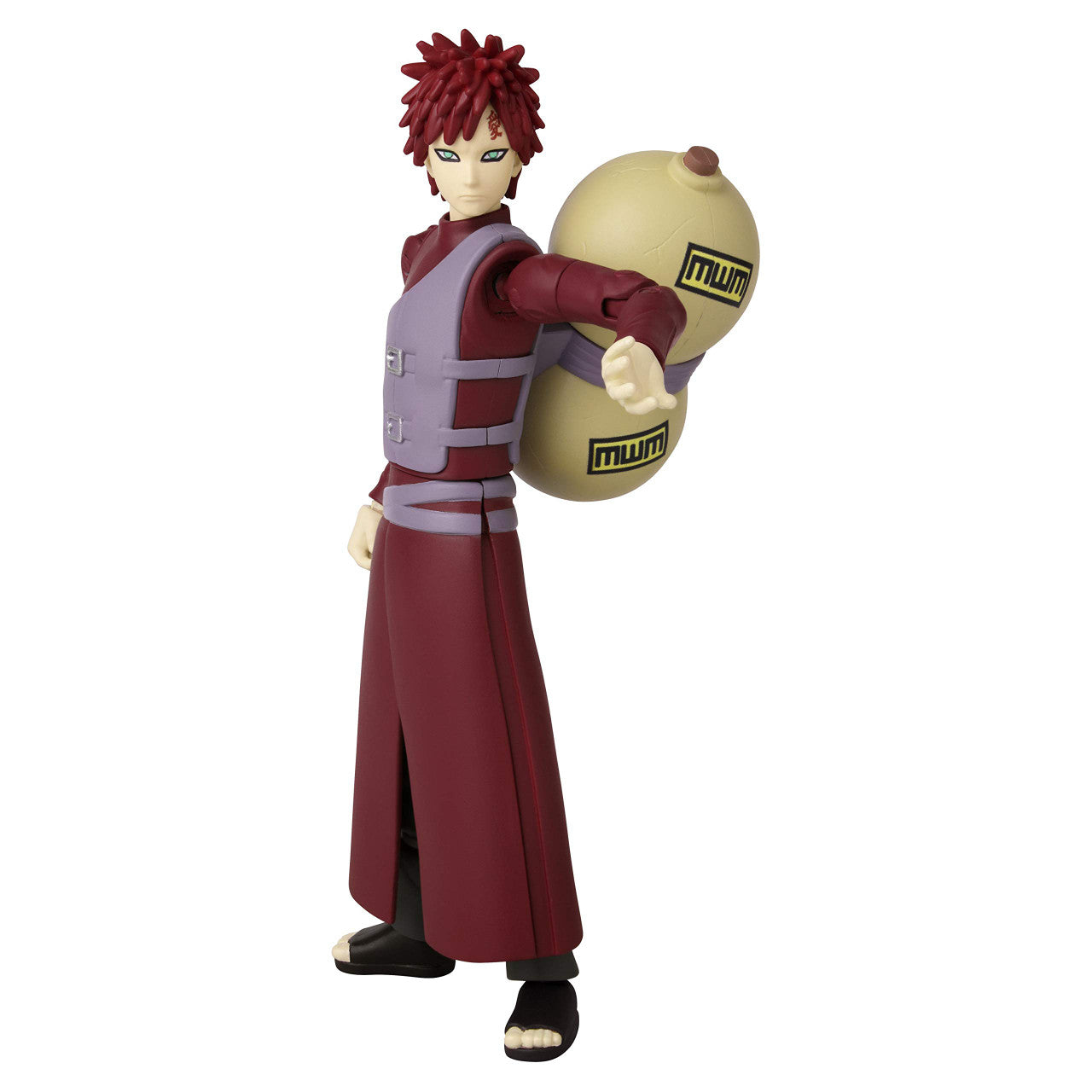 Anime Heroes Naruto Shippuden Gaara Collectible Action Figure 6.5 Inch Fully Articulated Anime Toy Official Licensed Merchandise BA36906