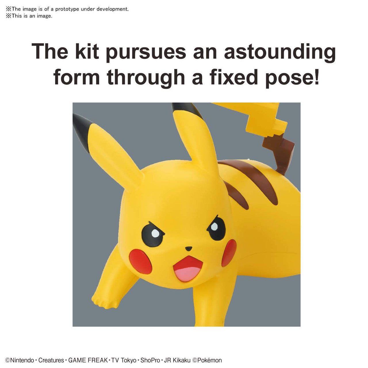 Bandai Hobby - Pokvomon - 03 Pikachu (Battle Pose), Bandai Spirits, Pokvomon Model Kit Quick!!