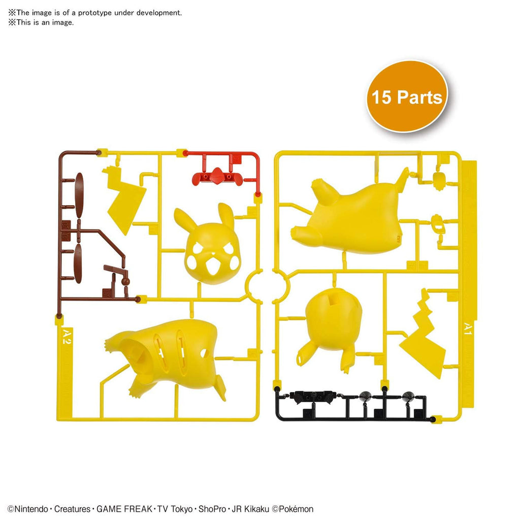 Bandai Hobby - Pokvomon - 03 Pikachu (Battle Pose), Bandai Spirits, Pokvomon Model Kit Quick!!