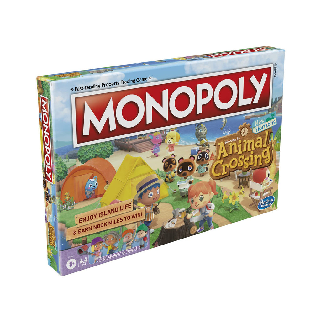 MONOPOLY Animal Crossing New Horizons Edition Board Game for Kids Ages 8 and Up for 2-4 Players