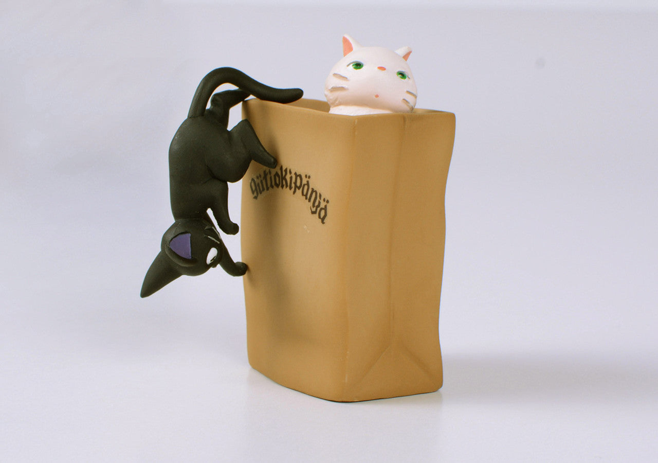 Studio Ghibli via Bluefin Ensky Kiki's Delivery Service Jiji Assortment Stacking Figure - Official Studio Ghibli Merchandise
