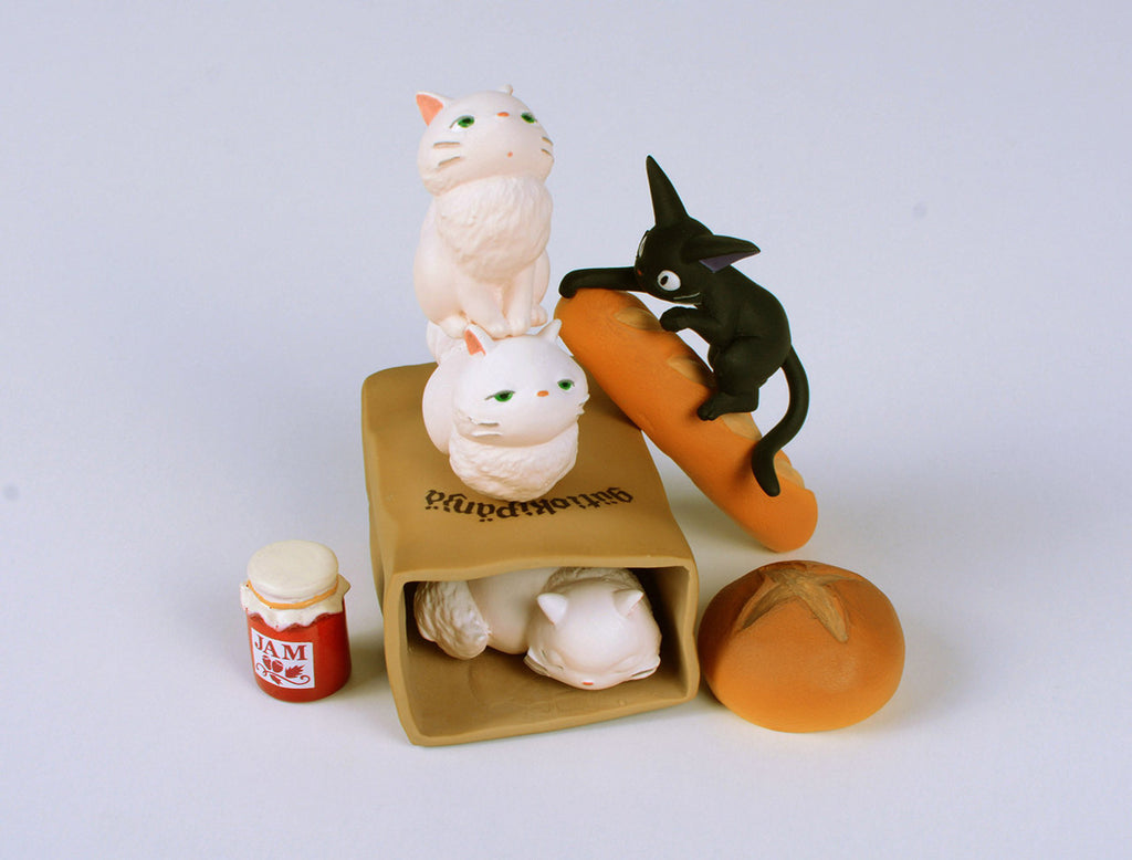 Studio Ghibli via Bluefin Ensky Kiki's Delivery Service Jiji Assortment Stacking Figure - Official Studio Ghibli Merchandise