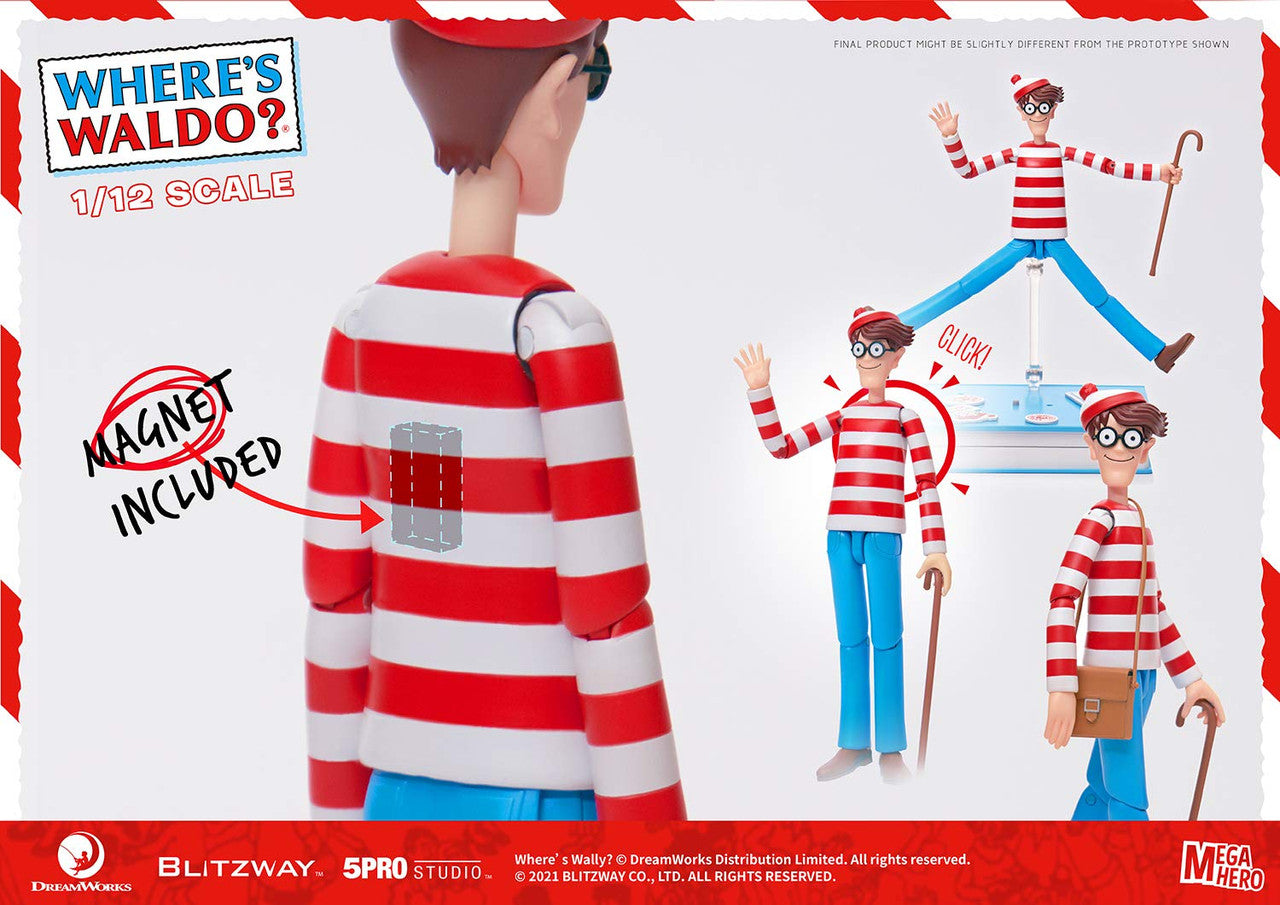 Blitzway - Waldo 1/12th Scale Action Figure (Normal ver.) [Where's Waldo?], 5Pro Studio MEGAHERO Series (BZW47949)