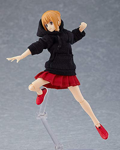 Max Factory Figma Styles: Female Body (Emily) with Hoodie Outfit Figma Action Figure, Multicolor