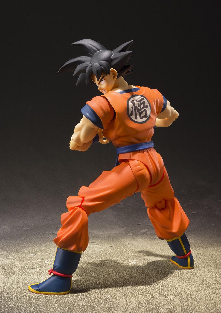 Bandai Tamashii Nations S.H. Figuarts Son Goku (A Saiyan Raised on Earth) Dragon Ball Super Action Figure