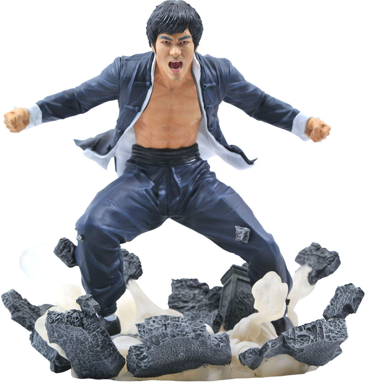 DIAMOND SELECT TOYS Bruce Lee Gallery: Earth PVC Statue, Multicolor, 9 inches