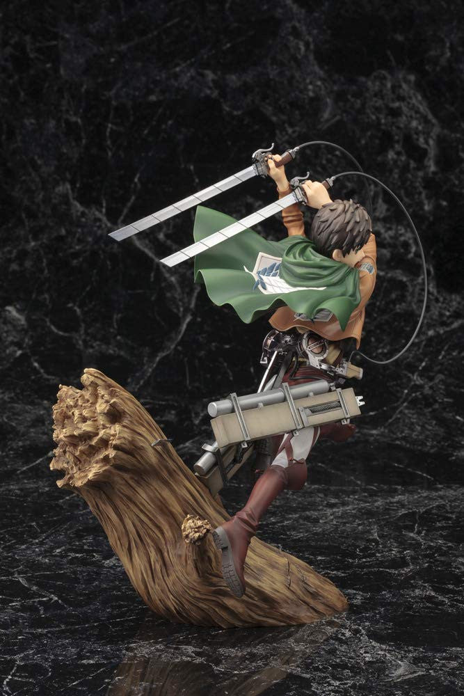 Kotobukiya Attack On Titan: Eren Yeager (Renewal Package Variant) ArtFX J Statue, Multicolor