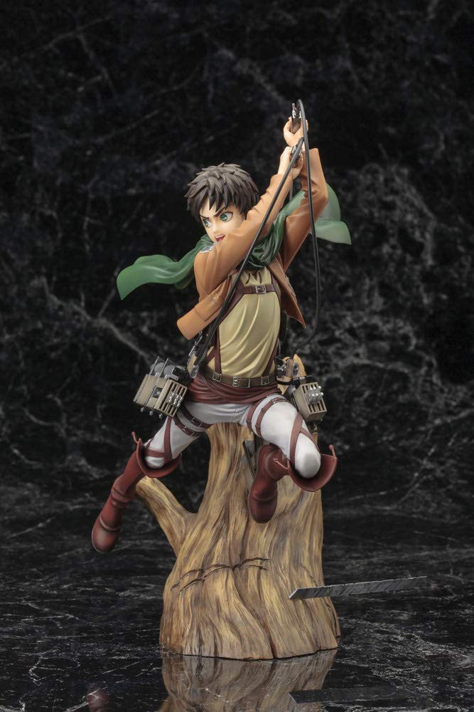 Kotobukiya Attack On Titan: Eren Yeager (Renewal Package Variant) ArtFX J Statue, Multicolor