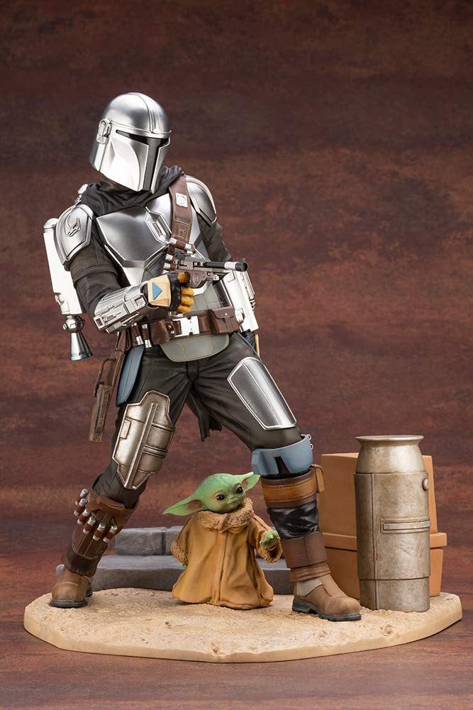 Kotobukiya The Mandalorian & The Child ArtFX PVC Statue, Multicolor