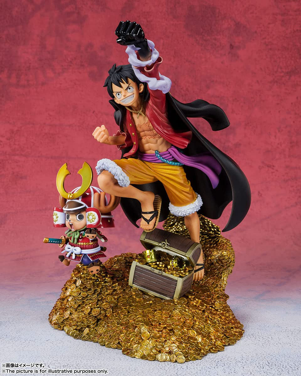 One Piece Monkey D Luffy WT100 Commemorative Eiichiro Oda Illustration Daikaizoku Hyakkei Action Figure Figuarts Zero Bandai Spirits Tamashii Nations