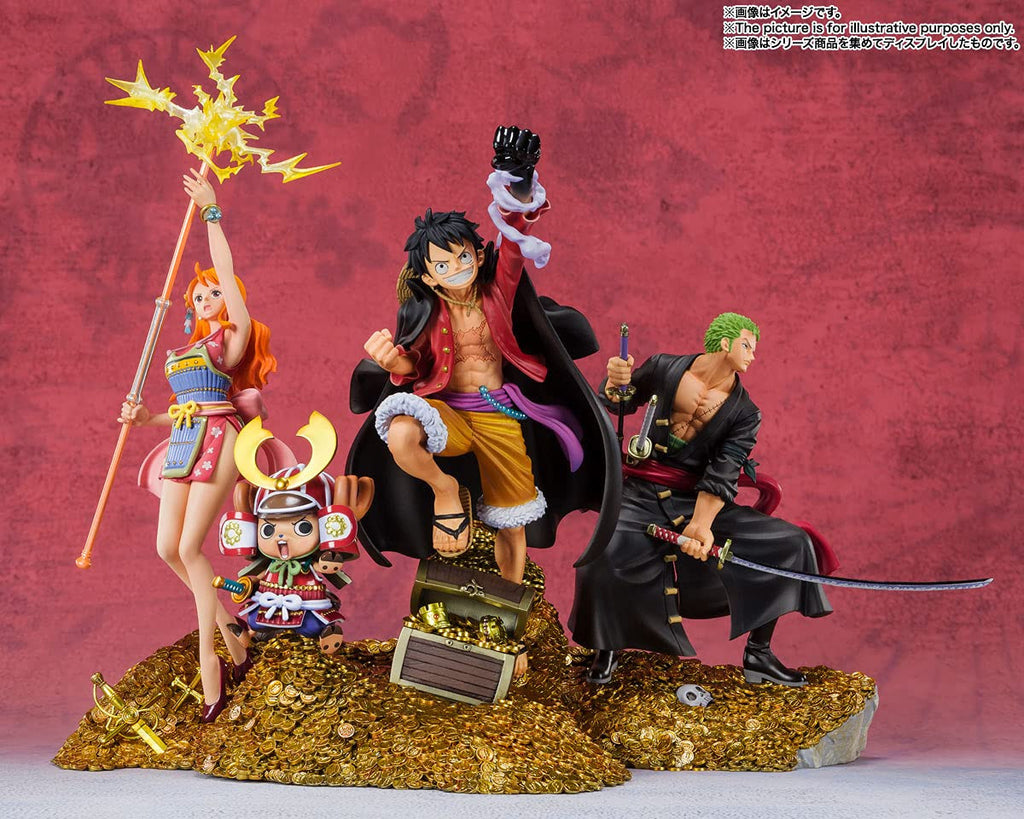 One Piece Monkey D Luffy WT100 Commemorative Eiichiro Oda Illustration Daikaizoku Hyakkei Action Figure Figuarts Zero Bandai Spirits Tamashii Nations