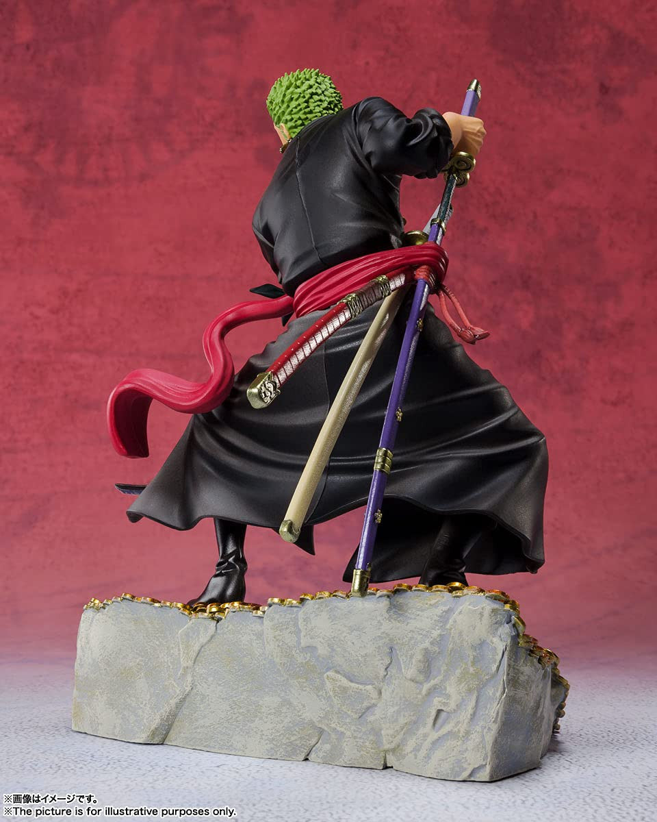 Tamashii Nations Figuarts Zero - Roronoa Zoro - WT100 Commemorative Eiichiro Oda Illustration Daikaizoku Hyakkei- [One Piece]