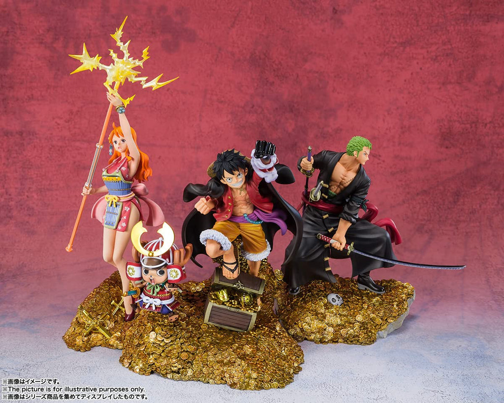Tamashii Nations Figuarts Zero - Roronoa Zoro - WT100 Commemorative Eiichiro Oda Illustration Daikaizoku Hyakkei- [One Piece]