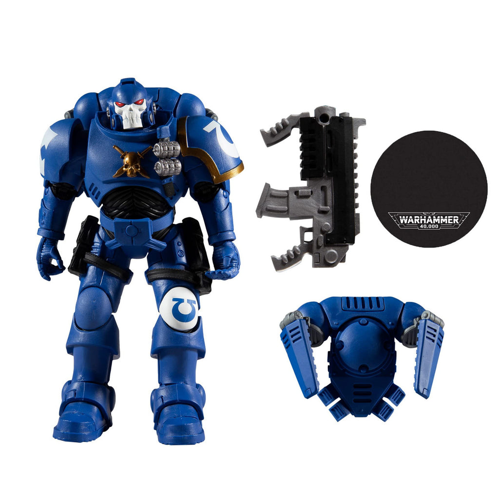 McFarlane Toys Warhammer 40,000 Ultramarines Reiver with Bolt Carbine & Base 7 Action Figure