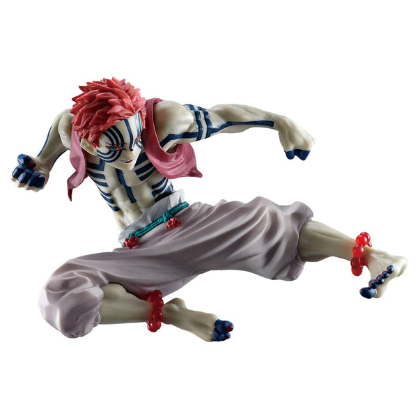 Demon Slayer: Kimetsu no Yaiba Akaza Shake The Sword Burn Your Heart Akaza in His Popular Pose Anime Static Figure Ichiban Bandai Spirits BAS60178