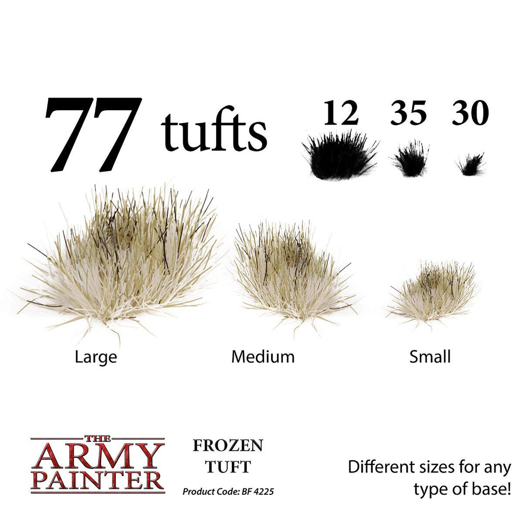 The Army Painter Frozen 77 Tuft in 3 Sizes TAP BF4225