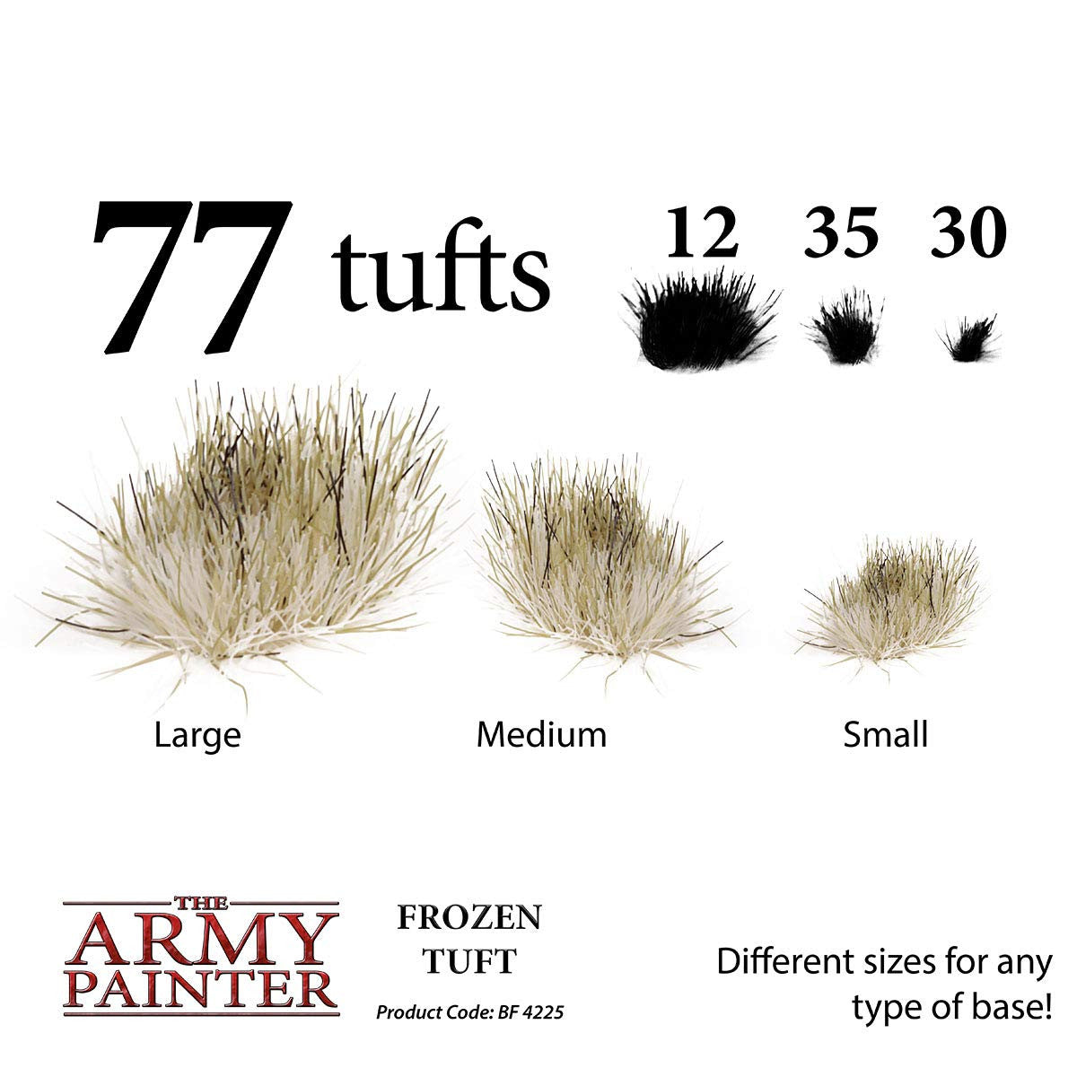 The Army Painter Frozen 77 Tuft in 3 Sizes TAP BF4225