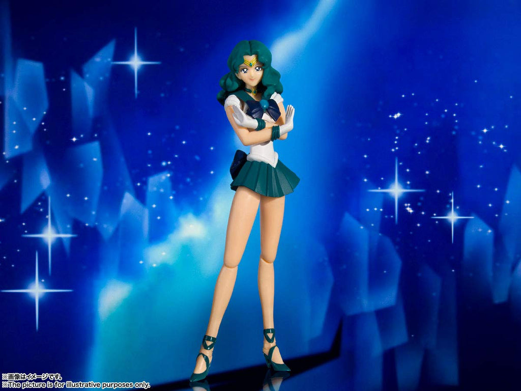 TAMASHII NATIONS Sailor Neptune-Animation Color Edition Pretty Guardian Sailor Moon, Bandai Spirits S.H.Figuarts (BAS61281)