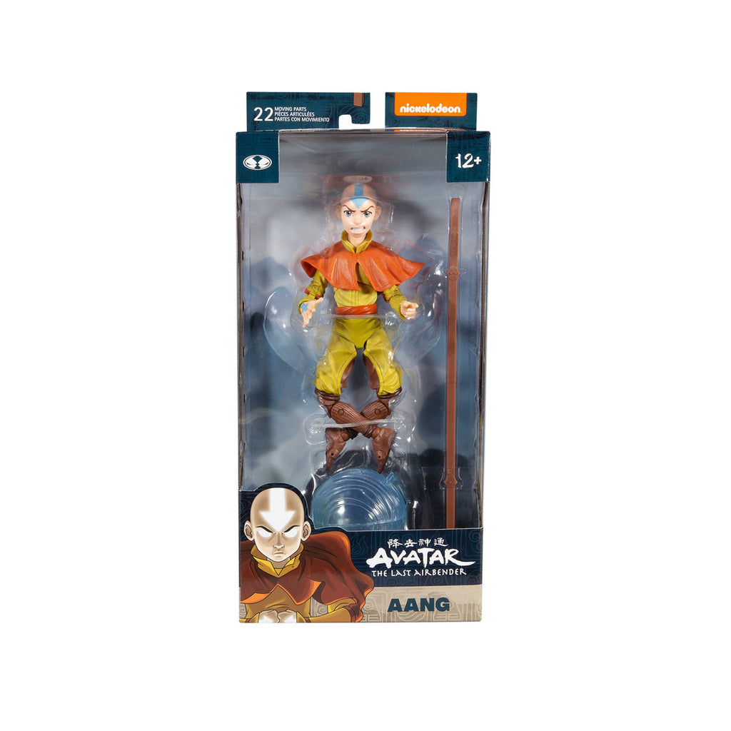 Avatar The Last Airbender Aang 7 Inch Action Figure With Accessories Single Pack MF130300A-AANG