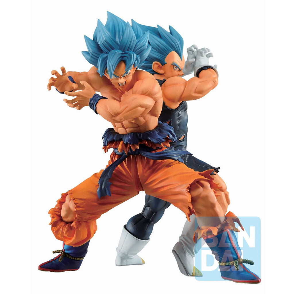 Son Goku(Super Saiyan God Super Saiyan)& Vegeta (Super Saiyan God Super Saiyan) (Vs Omnibus Super) Dragon Ball Super, Bandai Ichibansho Figure