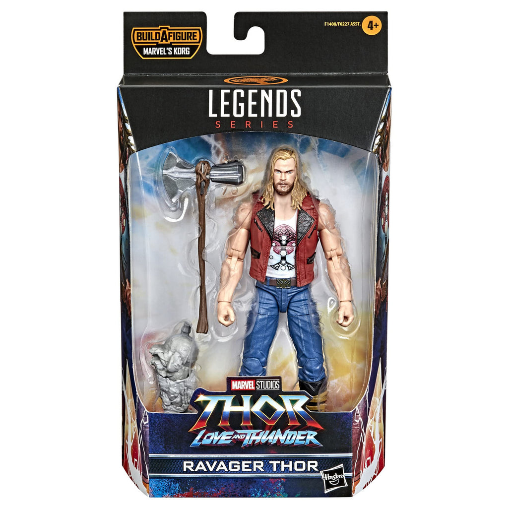Marvel Legends Series Thor: Love and Thunder Ravager Thor Action Figure 6-inch Collectible Toy with Accessory, 1 Build-A-Figure Part