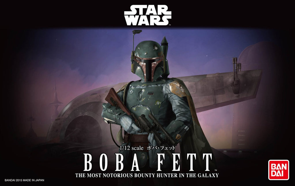 Boba Fett Star Wars, Bandai Star Wars Character Line 1/12