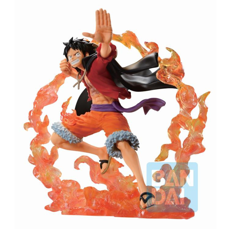 One Piece Monkey D Luffy Anime Duel Memories Ichiban Bandai Spirits Incredible Ichibansho Anime Static Figure Striking Their Familiar and iconic Pose Bandai Spirits BAS63607