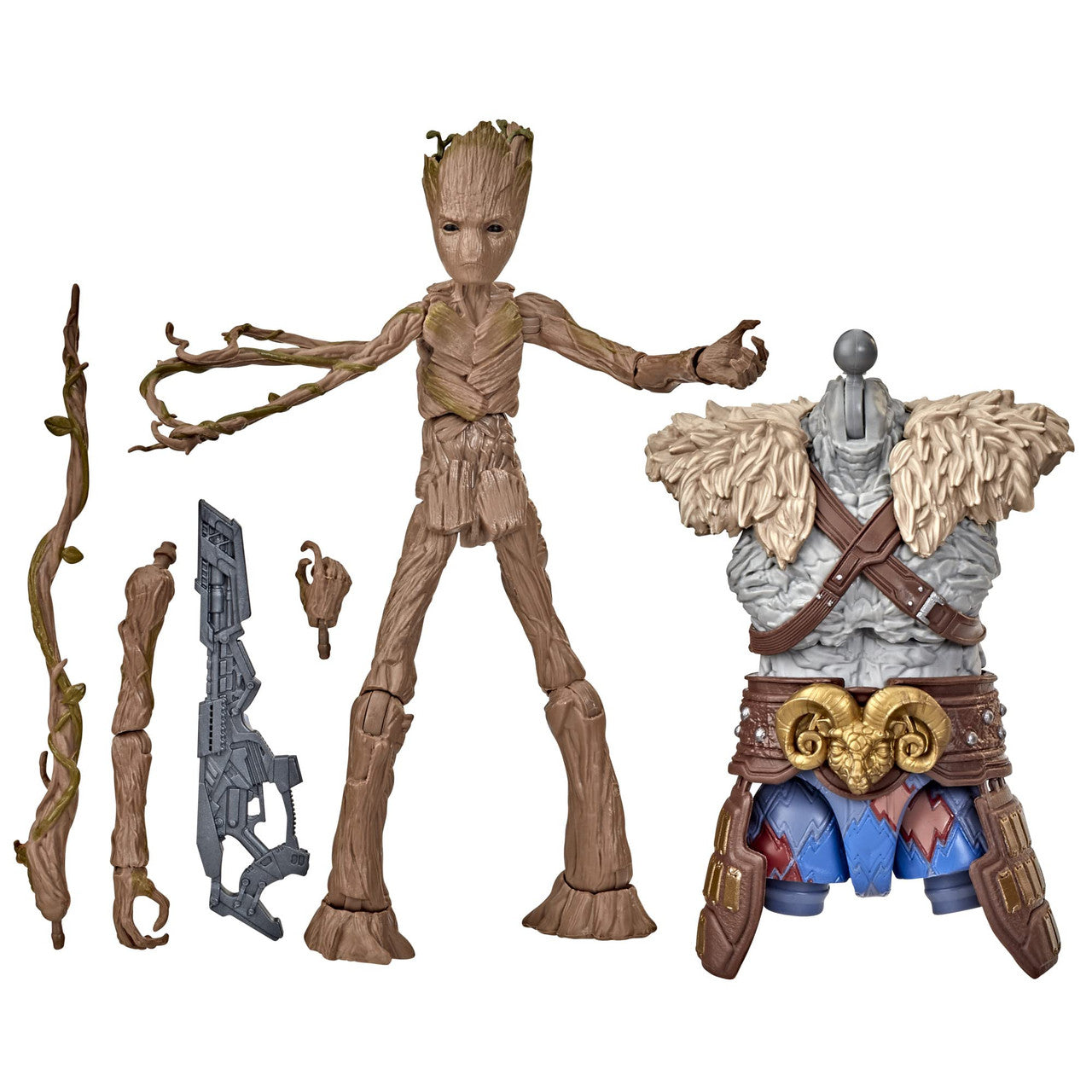 Marvel Legends Series Thor: Love and Thunder Groot Action Figure 6-inch Collectible Toy with Accessories, 1 Build-A-Figure Part