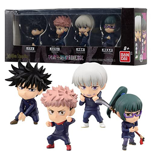 Jujutsu Kaisen ADVERGE Figure Box Set: Megumi Fushiguro, Yuji Itadori, Toge Inumaki, Maki Zenin