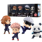 Jujutsu Kaisen ADVERGE Figure Box Set: Nobara Kugisaki, Yuji Itadori, Satoru Gojo, Panda