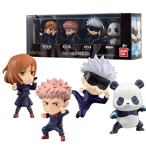 Jujutsu Kaisen ADVERGE Figure Box Set: Nobara Kugisaki, Yuji Itadori, Satoru Gojo, Panda