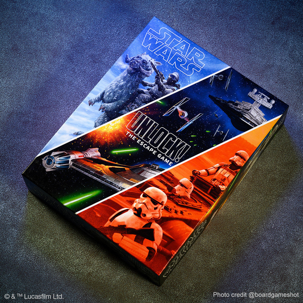 Asmodee Star Wars Unlock The Escape Game Card Game Escape Room Games for Adults and Kids for Ages 10 and up for 1 to 6 Players Average Playtime 60 Minutes SWU001