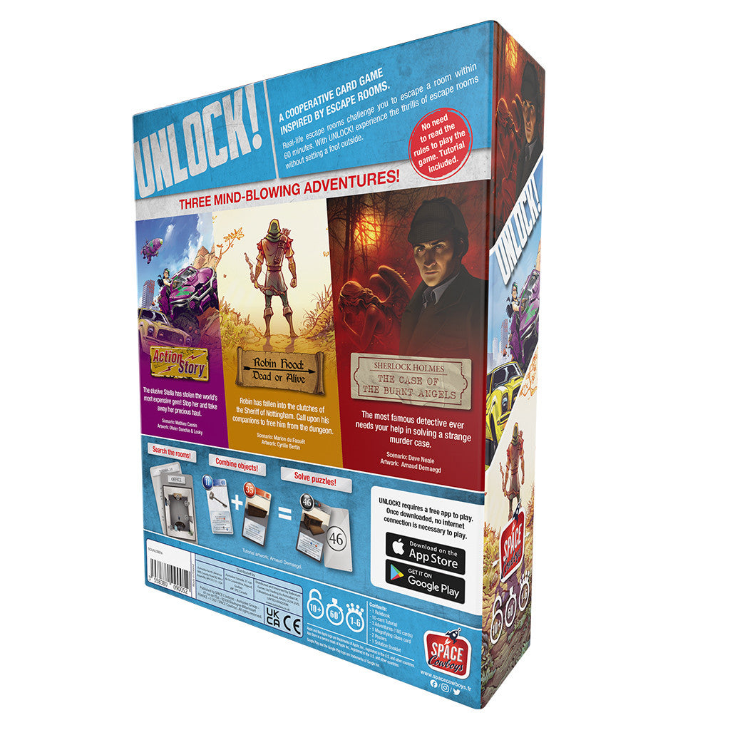 Asmodee Unlock Legendary Adventures Card Game Escape Room Games for Adults and Family for Ages 10 and up for 1-6 Players Average Playtime 60 Minutes UNL09EN