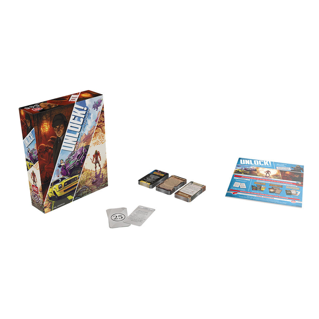 Asmodee Unlock Legendary Adventures Card Game Escape Room Games for Adults and Family for Ages 10 and up for 1-6 Players Average Playtime 60 Minutes UNL09EN