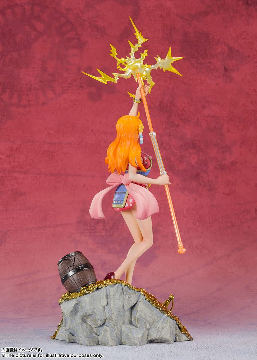 Tamashii Nations Figuarts Zero - Nami - WT100 Commemorative Eiichiro Oda Illustration Daikaizoku Hyakkei- [One Piece]