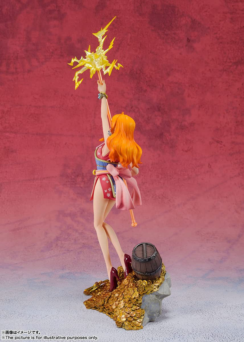 Tamashii Nations Figuarts Zero - Nami - WT100 Commemorative Eiichiro Oda Illustration Daikaizoku Hyakkei- [One Piece]