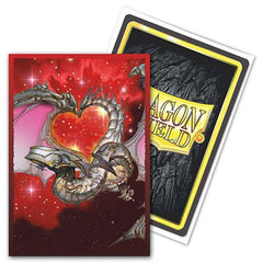 Dragon Shield Japanese Size Smooth Finish Brushed Valentine 2022 Card Sleevs 60ct AT-12607