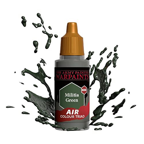 The Army Painter Warpaints Air Color Triad Militia Green Non Toxic Air Brush Paint 18ml AW3110