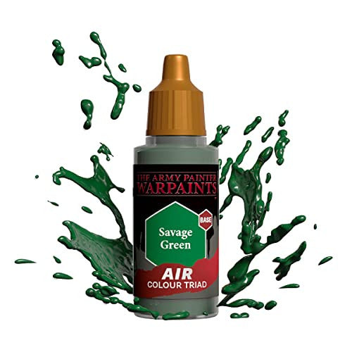 The Army Painter Warpaints Air Color Triad Savage Green Non Toxic Air Brush Paint 18ml AW3111