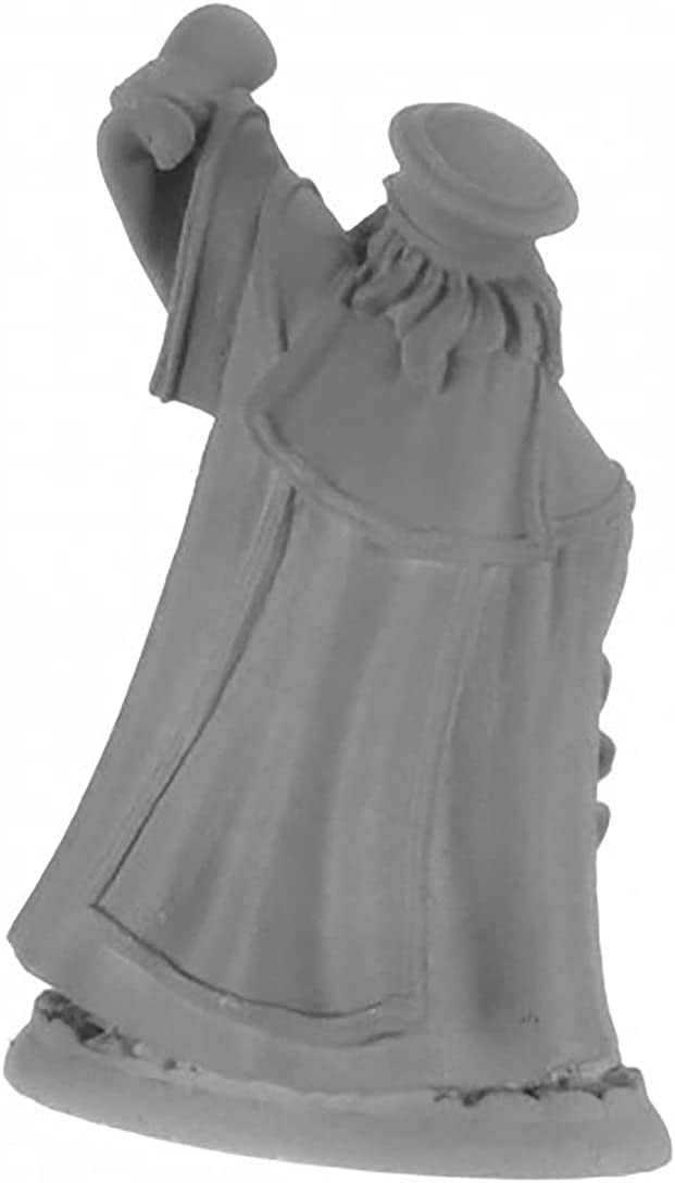 Reaper Dungeons And Dragons Monster Reaper Damras Deveril Wizard Bones USA Unpainted Plastic Figure Miniature D&D 30007