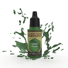 The Army Painter Warpaints Metallics Glitter Green Non Toxic Acrylic Paints 18ml WP1484