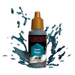 The Army Painter Warpaints Metallics Azure Magic Non Toxic Acrylic Paints 18ml WP1486