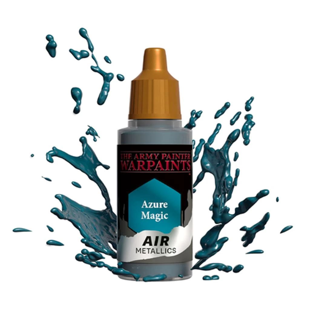 The Army Painter Warpaints Metallics Azure Magic Non Toxic Acrylic Paints 18ml WP1486