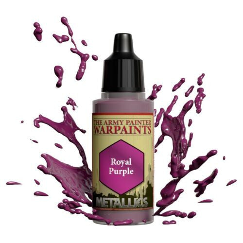 The Army Painter Warpaints Metallics Royal Purple Non Toxic Acrylic Paints 18ml WP1488