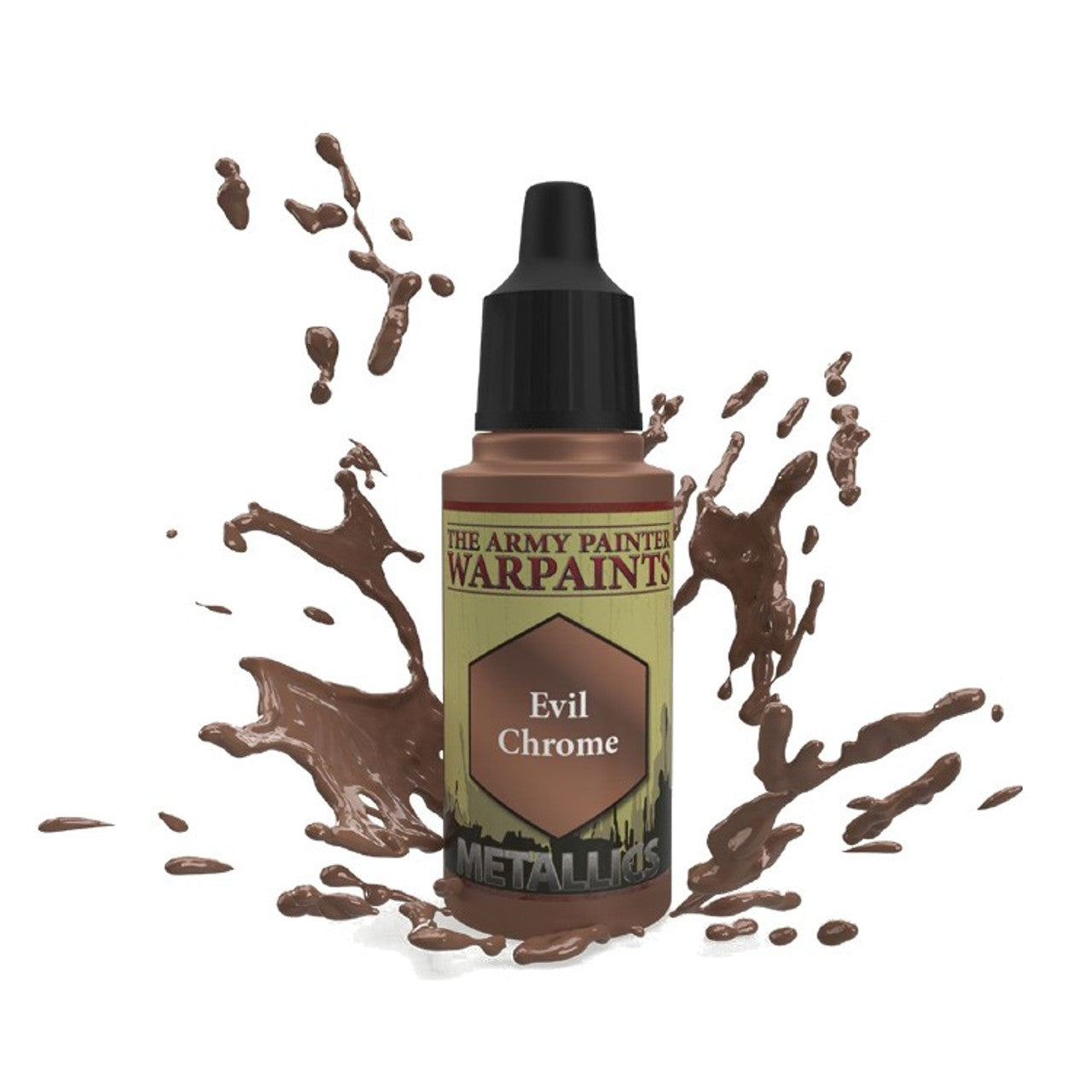 The Army Painter Warpaints Metallics Evil Chrome Non Toxic Acrylic Paints 18ml WP1491