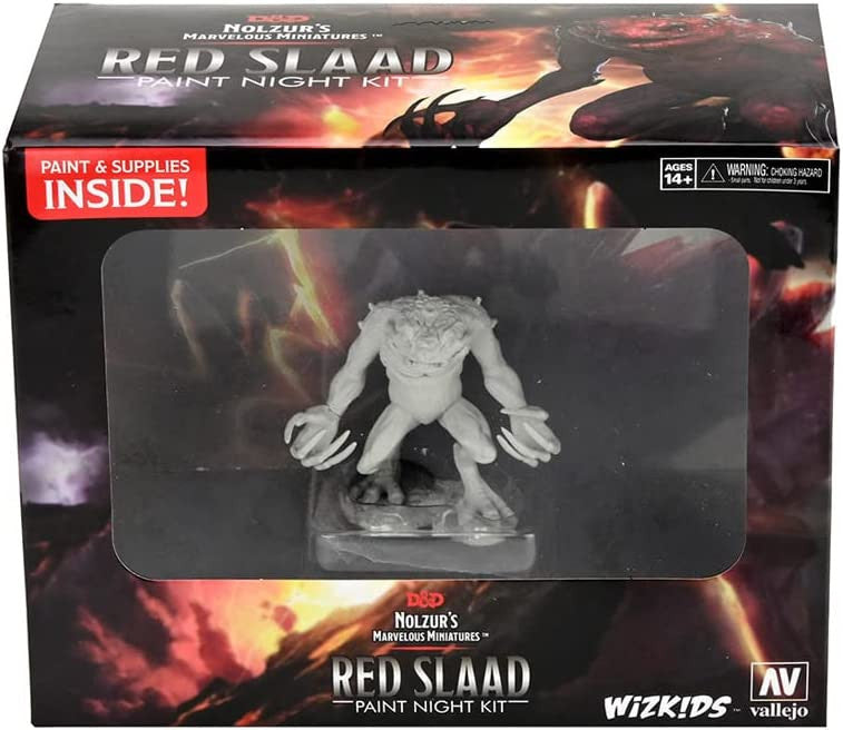 Wizkids Dungeons And Dragons Monsters Nolzur'S Marvelous Mini Paint Night Kit Red Slaad Miniature WZK-90292